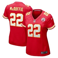 Maillot de match Nike Trent McDuffie des Chiefs Kansas City pour femme, rouge