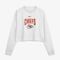Women's Nike White Kansas City Chiefs Loose Fit Crop Top