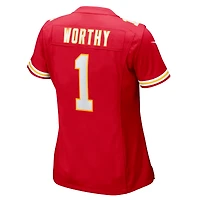 Maillot de match Nike Xavier Worthy rouge Kansas City Chiefs pour femme