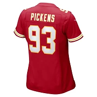 Maillot de match Nike Zacch Pickens rouge des Chiefs Kansas City pour femmes
