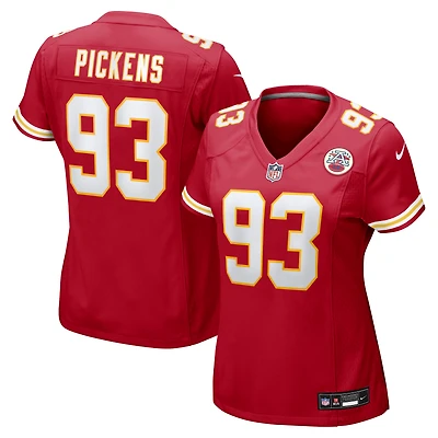 Women's Nike Zacch Pickens  Red Kansas City Chiefs Team Game Jersey