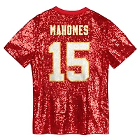 Women's Patrick Mahomes Red Kansas City Chiefs Player Name & Number V-Neck Fashion Jersey