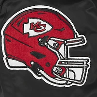 Veste à boutons-pression en satin ornée de bijoux Pro Standard pour femme des Kansas City Chiefs, noire