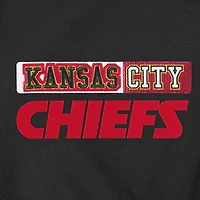 Women's Pro Standard Black Kansas City Chiefs Split Logo Full-Zip Hoodie