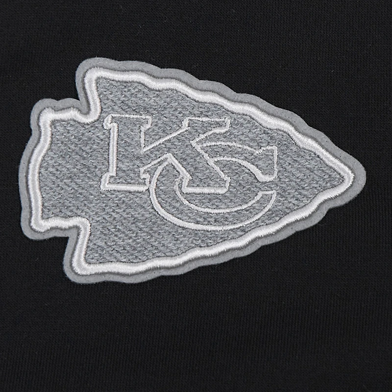 Sweat à capuche zippé en French Terry Reverse Colorblock Pro Standard pour femme, gris, Kansas City Chiefs