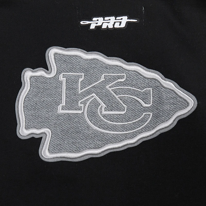 Sweat à capuche zippé en French Terry Reverse Colorblock Pro Standard pour femme, gris, Kansas City Chiefs