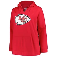 Profil pour femme Patrick Mahomes Rouge Kansas City Chiefs Grande taille Nom et numéro du joueur Sweat à capuche