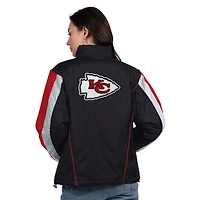 Veste demi-zippée noire/rouge pour femme des Kansas City Chiefs Thursday Night Gridiron