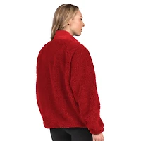 Women's Starter Red Kansas City Chiefs On the Ball Sherpa Jacket