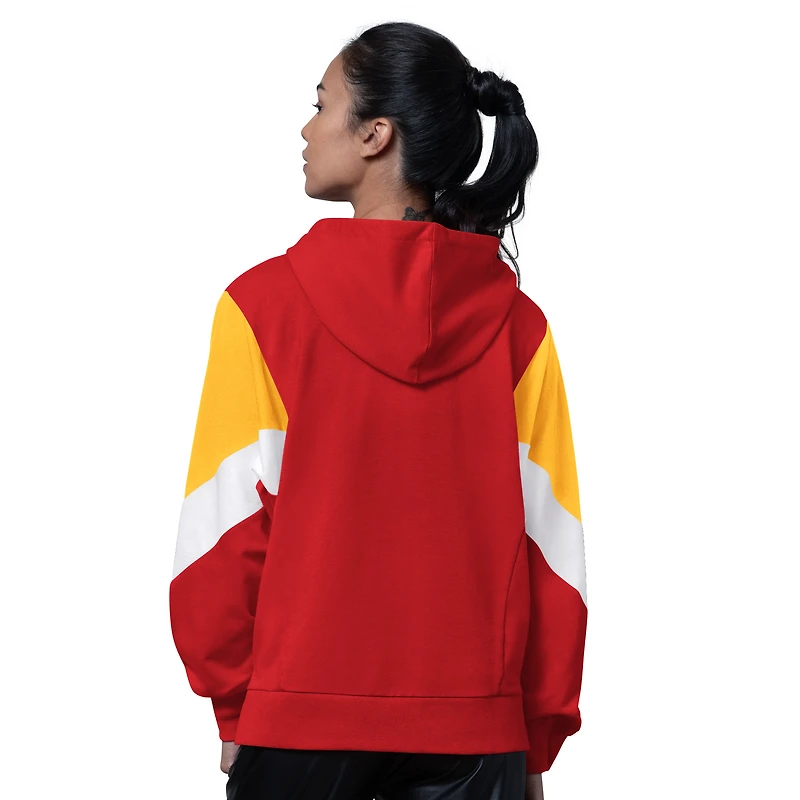 Sweat à capuche rouge pour femme des Kansas City Chiefs Scrimmage