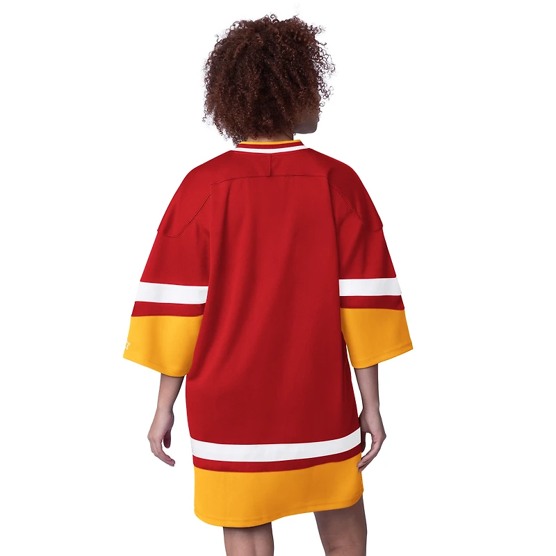 Robe de sport à manches 3/4 pour femme Starter Red Kansas City Chiefs Slap Shot