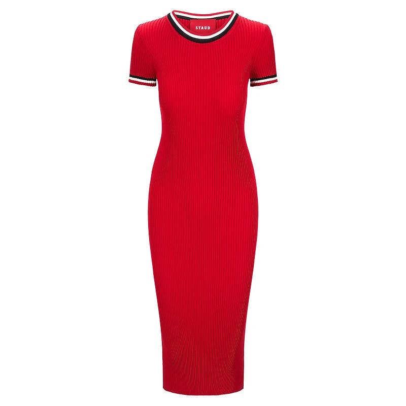 Women's STAUD Red/Black Kansas City Chiefs Colleen Dress