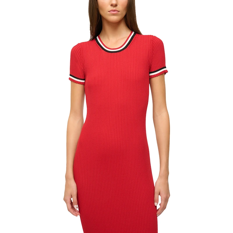 Robe Colleen rouge/noir pour femme STAUD Kansas City Chiefs