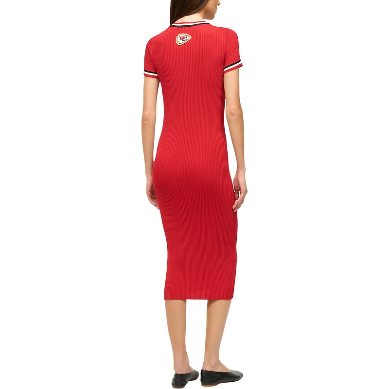 Robe Colleen rouge/noir pour femme STAUD Kansas City Chiefs