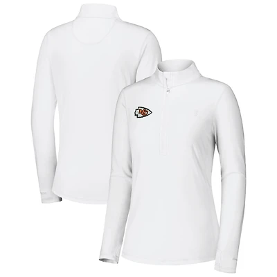 Veste zippée quart de tour Tommy Bahama blanche Kansas City Chiefs Sport Playa Vista IslandZone pour femme