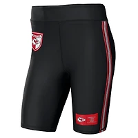 Short de motard noir WEAR by Erin Andrews des Chiefs Kansas City pour femmes