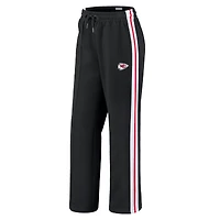 Women's WEAR by Erin Andrews Black Kansas City Chiefs Color-Block Straight Leg Pants