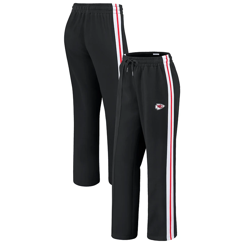 Pantalon droit color-block noir pour femme WEAR by Erin Andrews des Kansas City Chiefs
