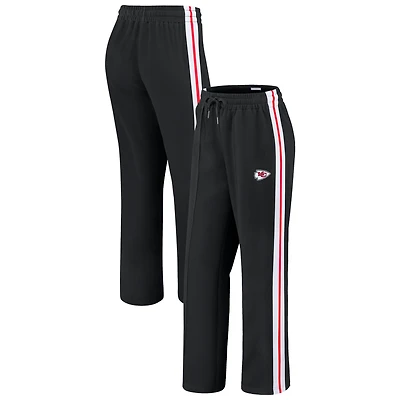 Pantalon droit color-block noir pour femme WEAR by Erin Andrews des Kansas City Chiefs