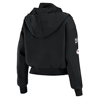 Veste bomber courte zippée noire à poches plaquées pour femme WEAR by Erin Andrews des Chiefs de Kansas City