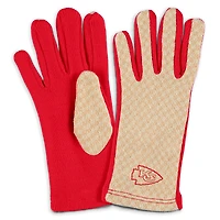 Ensemble écharpe et gants à micro-carreaux ton sur ton pour femme WEAR by Erin Andrews des Kansas City Chiefs