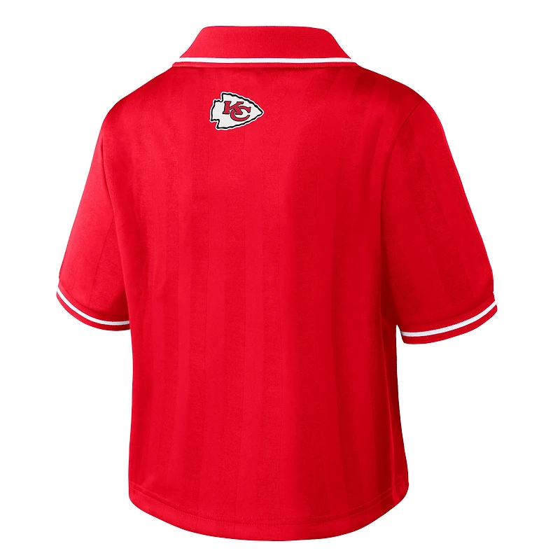 Polo court rouge Kansas City Chiefs de la marque Women's WEAR by Erin Andrews