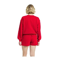 Women's WEAR by Erin Andrews Red Kansas City Chiefs Fleece V-Neck Lounge Set
