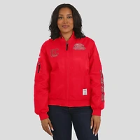 Veste aviateur entièrement zippée rouge à patch Kansas City Chiefs pour femme WEAR by Erin Andrews