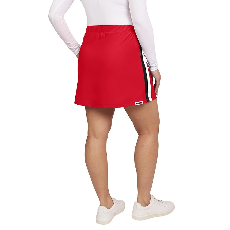 Women's WEAR by Erin Andrews Red Kansas City Chiefs Stripe Skort