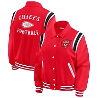 Veste légère à boutons-pression complète rouge des Kansas City Chiefs pour femme WEAR by Erin Andrews