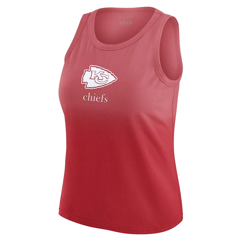 Débardeur ombré rouge Kansas City Chiefs pour femme WEAR by Erin Andrews x Gracie Hunt