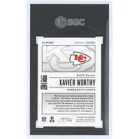 Carte recrue Xavier Worthy Kansas City Chiefs 2024 Panini Prizm Manga Case Hit #M-XWO authentifiée SGC 8.5