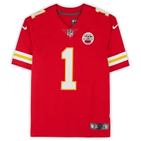 Xavier Worthy Kansas City Chiefs Autographed Red Nike Limited Jersey