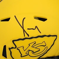 Casque Riddell Rave Speed ​​Mini autographié par Xavier Worthy des Kansas City Chiefs