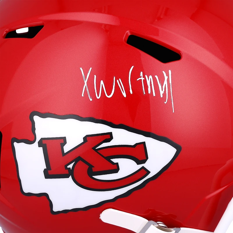 Xavier Worthy Kansas City Chiefs Autographed Riddell Speed Replica Helmet