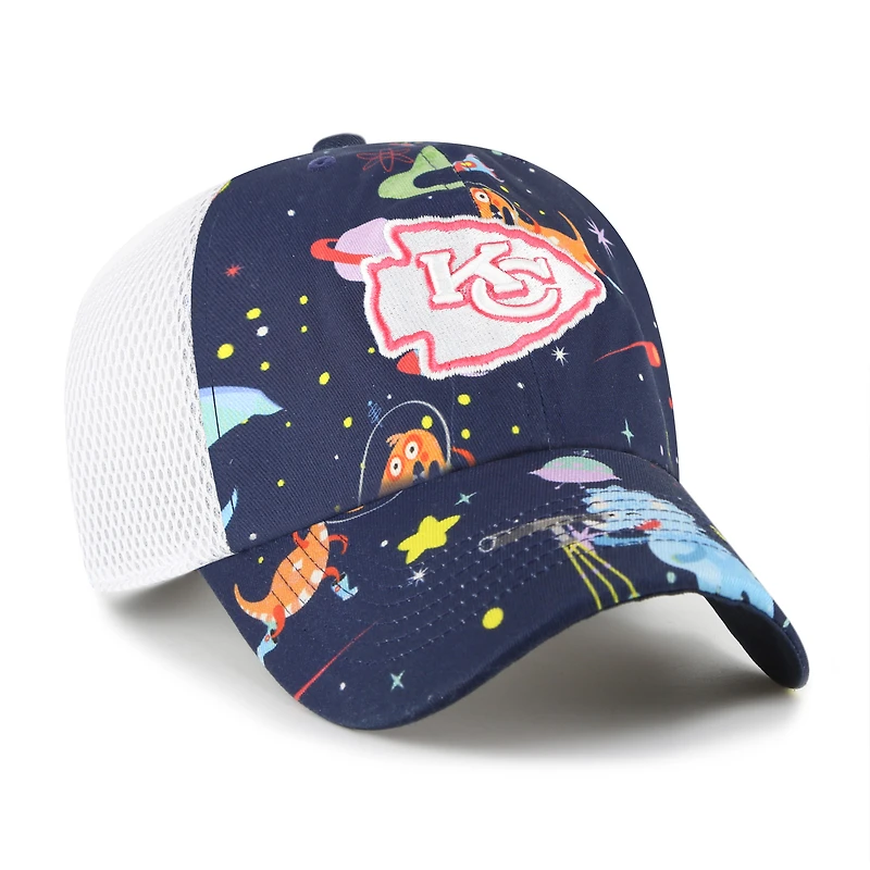 Casquette de camionneur ajustable Space Dino des Chiefs de Kansas City de la marine Youth '47
