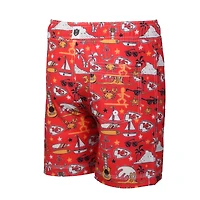 Maillot de bain Luau pour jeunes Wes & Willy Red Kansas City Chiefs