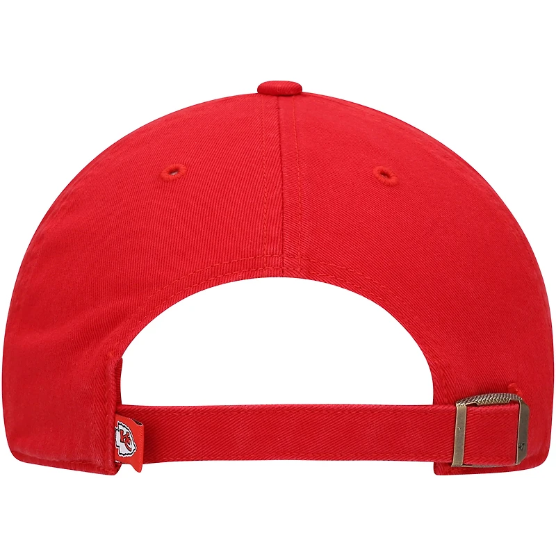 Casquette ajustable avec logo Clean Up des Chiefs de Kansas City '47 rouge pour jeune