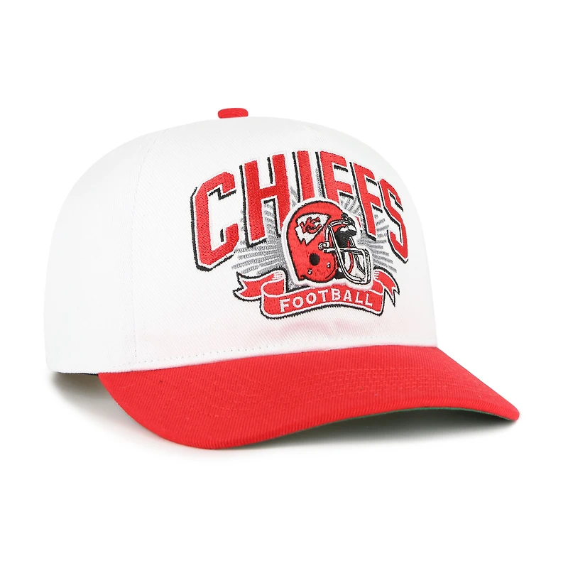 Youth '47 White/Red Kansas City Chiefs Prime Play Hitch Adjustable Hat