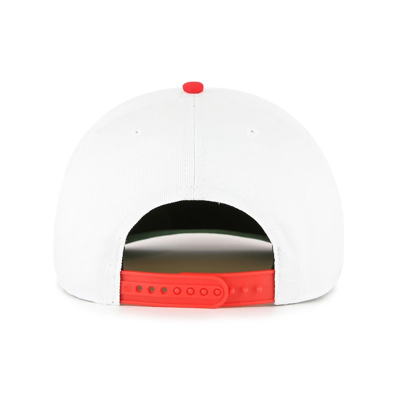 Youth '47 White/Red Kansas City Chiefs Prime Play Hitch Adjustable Hat