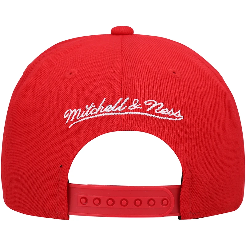 Youth Mitchell & Ness Red Kansas City Chiefs Gridiron Classics Ground Snapback Hat