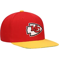 Casquette Snapback bicolore rouge de l'équipe des Chiefs de Kansas City Mitchell & Ness pour jeunes