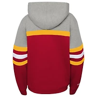 Youth Mitchell & Ness  Red Kansas City Chiefs Throwback Head Coach Pullover Hoodie