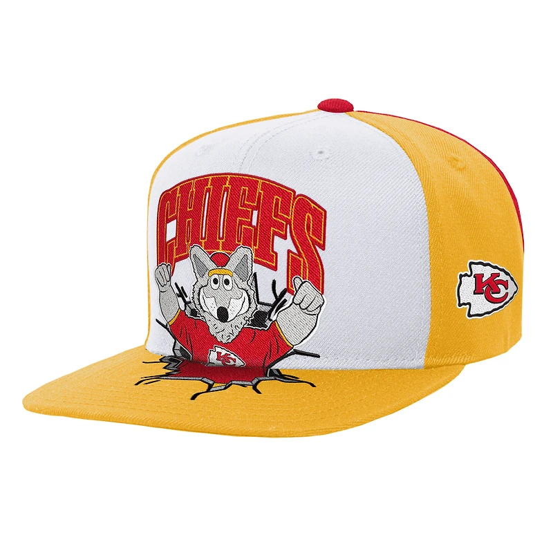 Casquette snapback Mitchell & Ness blanche pour enfant