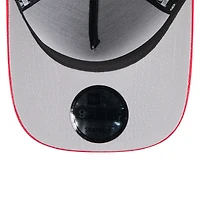 Youth New Era  Black/Red Kansas City Chiefs 2025 NFL Draft A-Frame 9FIFTY Snapback Hat