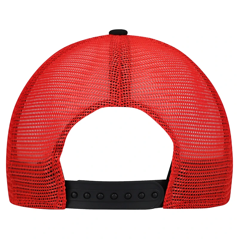 Casquette de camionneur ajustable New Era 9FIFTY A-Frame crème/rouge Kansas City Chiefs pour jeunes