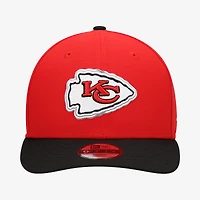 Youth New Era  Red/Black Kansas City Chiefs 2026 NFL Draft Pre-Curved 9FIFTY Snapback Hat