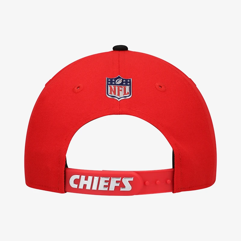 Youth New Era  Red/Black Kansas City Chiefs 2026 NFL Draft Pre-Curved 9FIFTY Snapback Hat