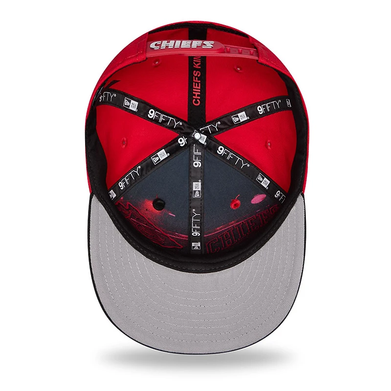 Youth New Era  Red/Black Kansas City Chiefs 2026 NFL Draft Pre-Curved 9FIFTY Snapback Hat
