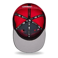 Youth New Era  Red/Black Kansas City Chiefs 2026 NFL Draft Pre-Curved 9FIFTY Snapback Hat